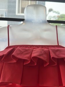 Peach Ruffle Top