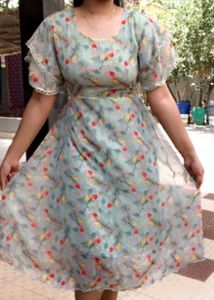 Olive Floral Cutest Dress