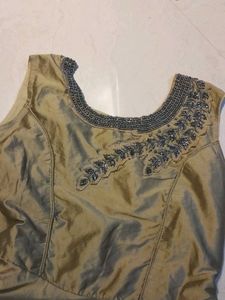 Elegant Copper Colour Anarkali Dress