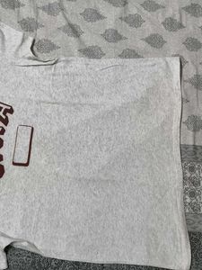 Old Navy Men Grey Cotton Regular Fit Tshirt