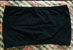 Black Strapless Top