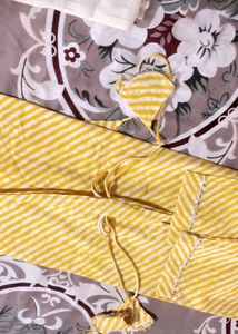 💥 Yellow Lehriya Kurta Set