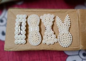 Pearl Hair Clip Set of 4