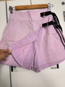 Lilac Skort with Belt Detail
