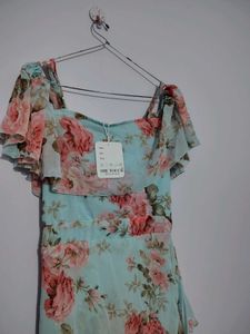 Floral Chiffon Maxi Dress