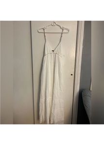 Zara Brand New Lim Edition Cotton Beads Maxi Dress