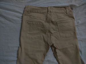 Beige Colour Skinny Jean Size 26