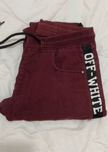 Men&#39;s Cargo Pants, Maroon Colour