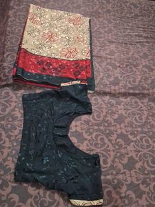 Elegant Saree with Blouse Piece