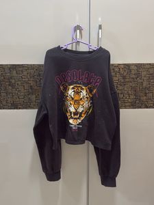 h&amp;m cropped sweatshirt