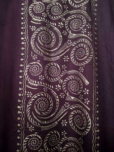 Janasya Deep Maroon Foil Printed Beautiful Kurta