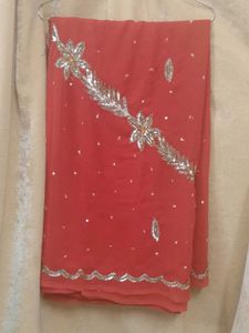 Heavy Sequence Work Saree
