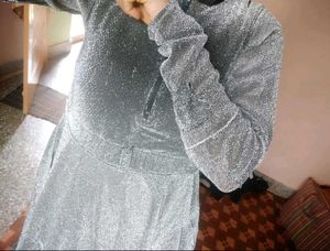 Elegant Grey Maxi Dress