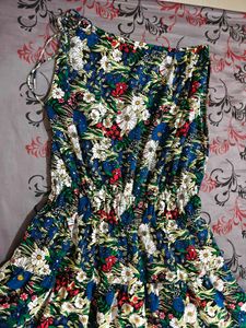 Floral Print Sleeveless Dress