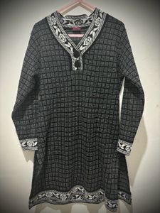 Woollen Black Kurta