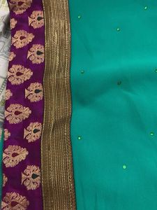 Elegant Green Saree