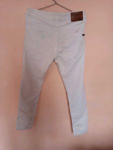 White Denim Rough Style Jeans Excellent Condition.