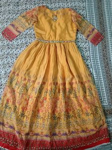 Floral Print Anarkali Dress