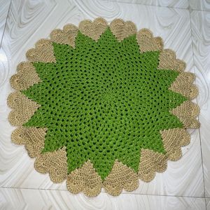 Crochet Heart Doormat