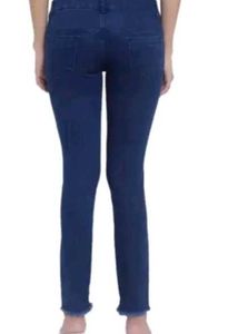High Waisted Button Jeans