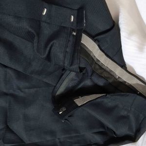 Men Textured Slim Fit Semi Formal Trouser Pant