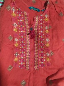 Avaasa Orange Kurta