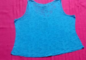 blue Faded Glory tank top with sequin
