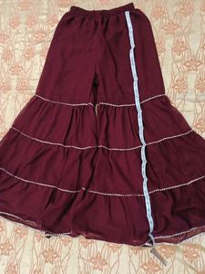 Kurta Sharara Dupatta Set With Coreset Chest