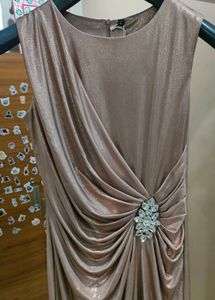 Elegant Bronze Party Dress