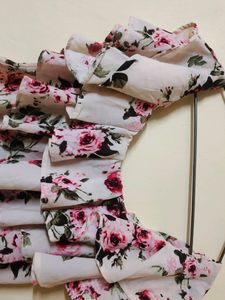 Beautiful Floral Print Off Shoulder Top