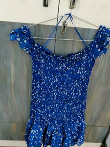 Off Shoulder Droped Waist Dress