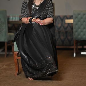 Black Party Wear Saree