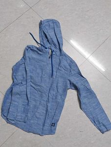 Blue Pullover Hoodie