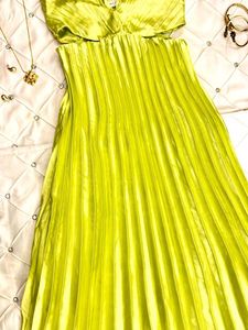 pleated dress