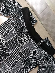 Black &amp; White Patchwork Dress