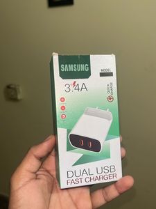 Samsung 3.4A Quick Double Port Charger With Cable