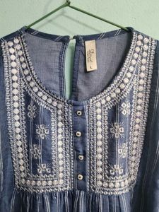 Diya Design Studio Blue Top - Size L