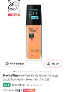 Maybelline New York Fit Me Matte + Poreless