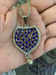 Blue &amp; Silver Heart Jewelry Set