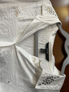 VERO MODA Embellished White Blouse