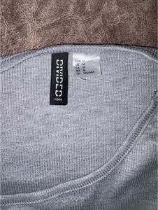 Grey ribbed dress