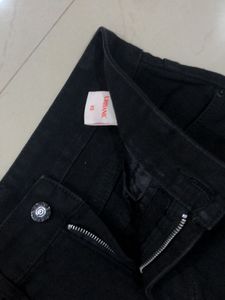 Black Denim Skirt