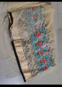 heavy embroidery organza dupatta brand new