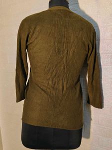 Olive Green Knit Sweater