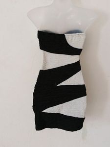 SEXY BLACK &amp; WHITE BODYCON