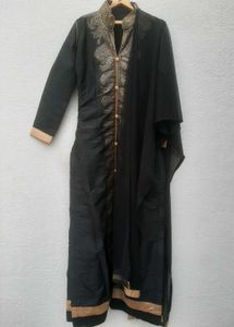 Black And Golden Ethnic Suit