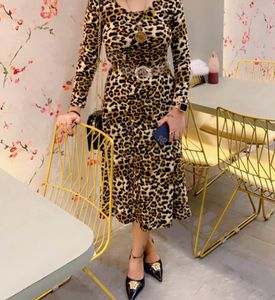 CBeautiful Animal Print Dress Cotton Polyester Fe
