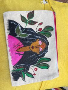 Meditation Canvas Tote Pouch