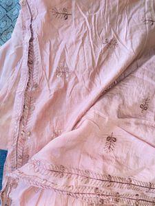 Like New Pent Long Kurti With Heavy Duppata