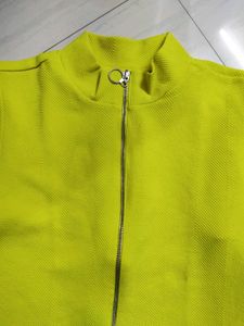 Tokyo Talkies Yellow Bodycon Mini Dress